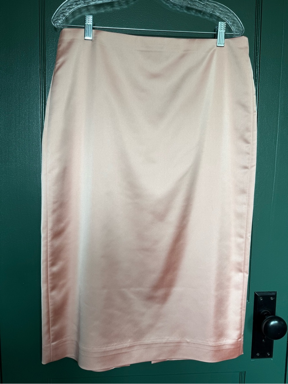J.Crew No. 3 Structured Satin Pencil Skirt Faded Guava Pink Size 12
